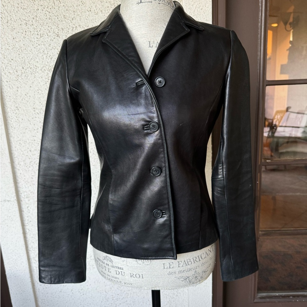 Harold’s black leather jacket